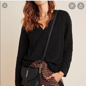 Anthropologie Sunday in Brooklyn fuzzy sweatshirt